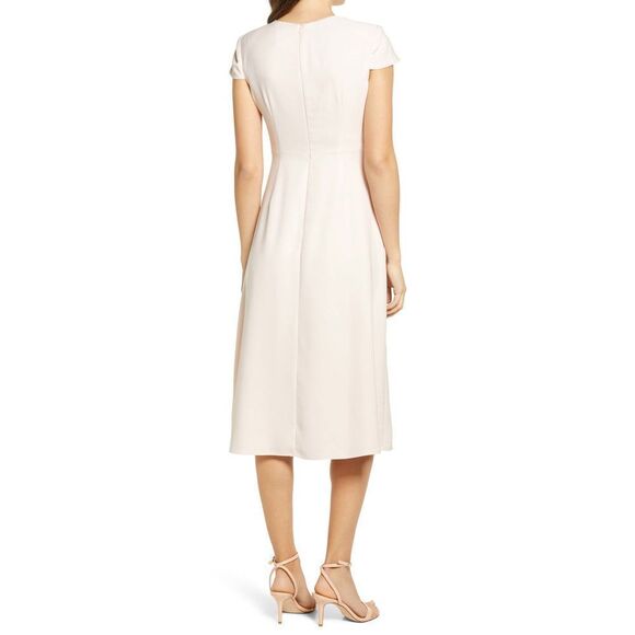 Vince camuto nwot pink Cap Sleeve Midi Dress - Picture 4 of 15